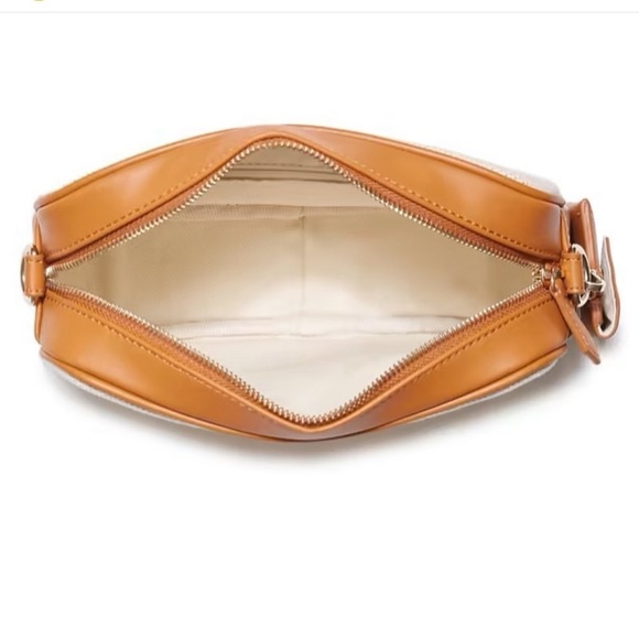 New GUESS Maya Color-Block Canvas Crossbody - Picture 5 of 6